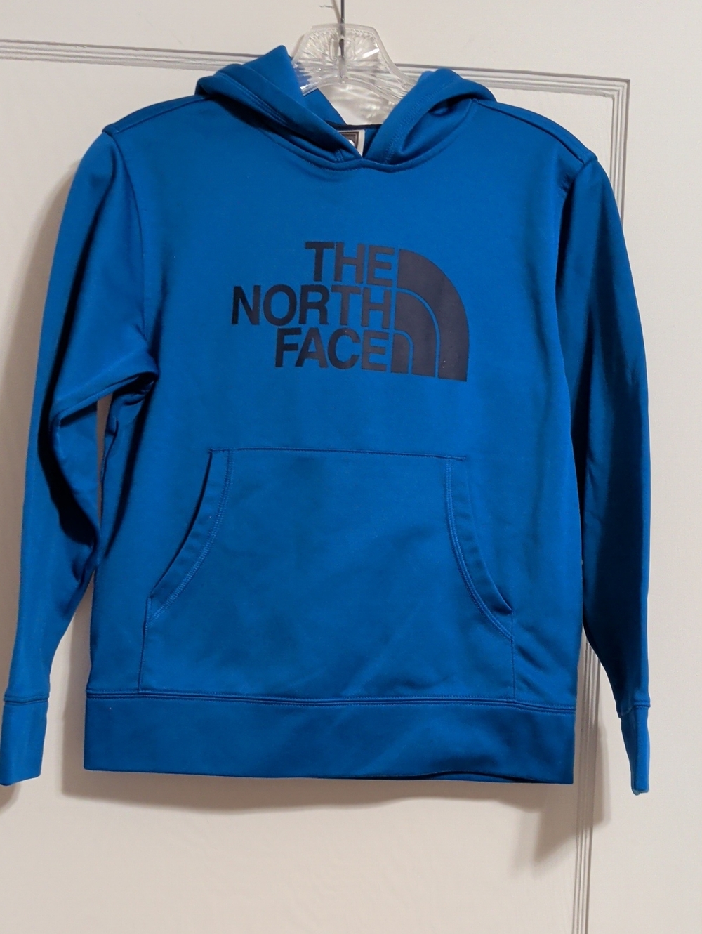 The North Face Boy's Medium 10/12 Blue Logo Pullover Hoodie